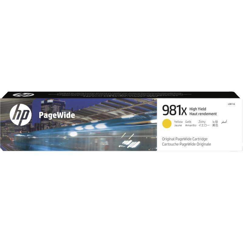 Hp cartuccia giallo originale ad alta capacità 981x pagewide