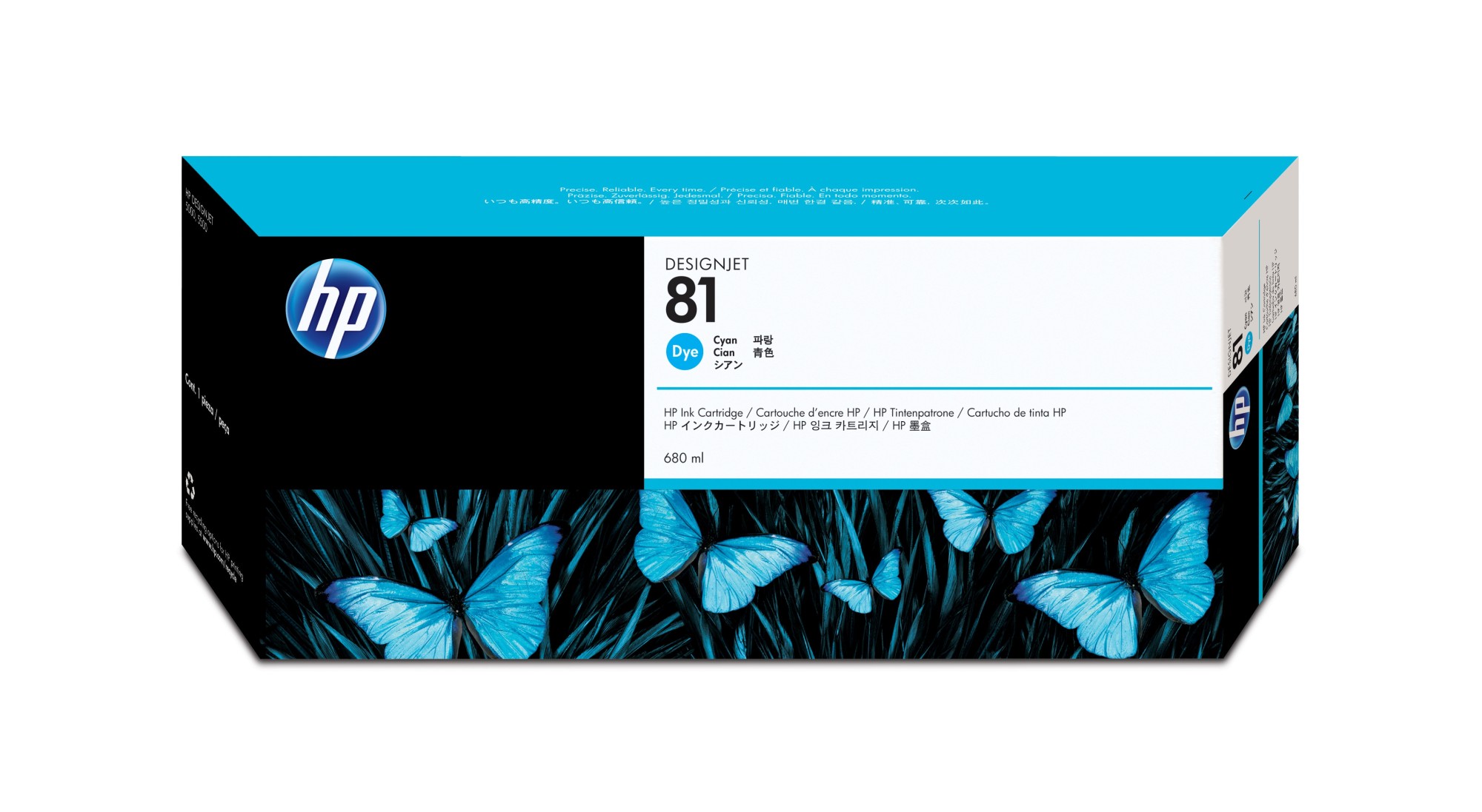 HP Cartuccia inchiostro ciano 81 680 ml