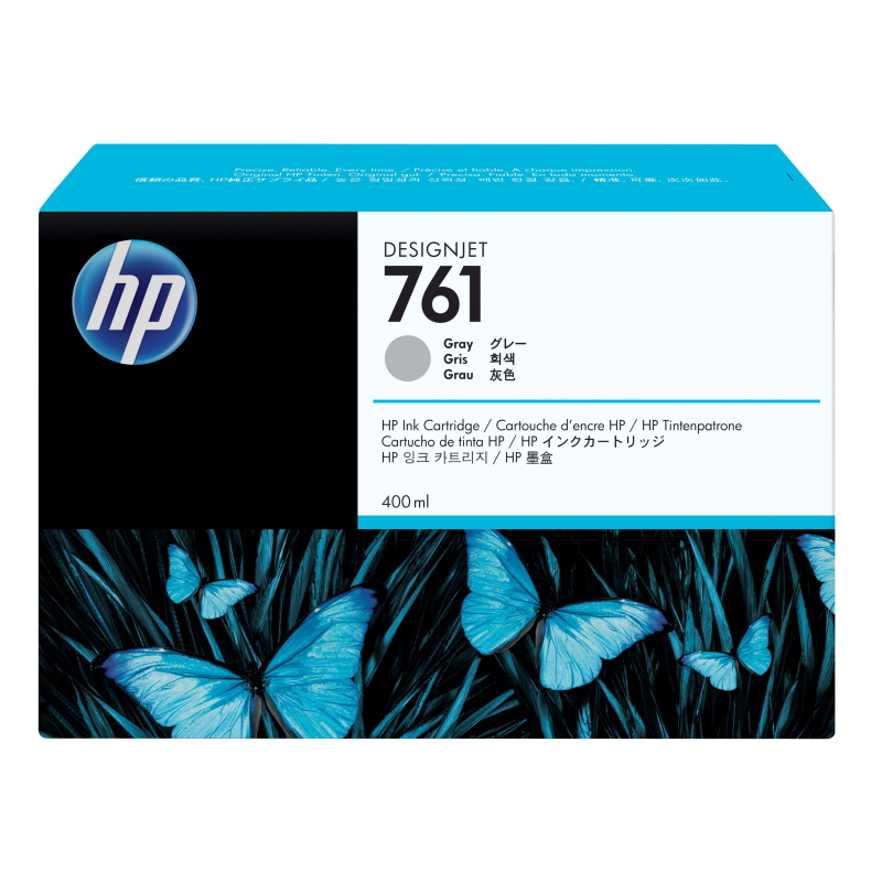 Hp cartuccia inchiostro grigio designjet 761, 400 ml