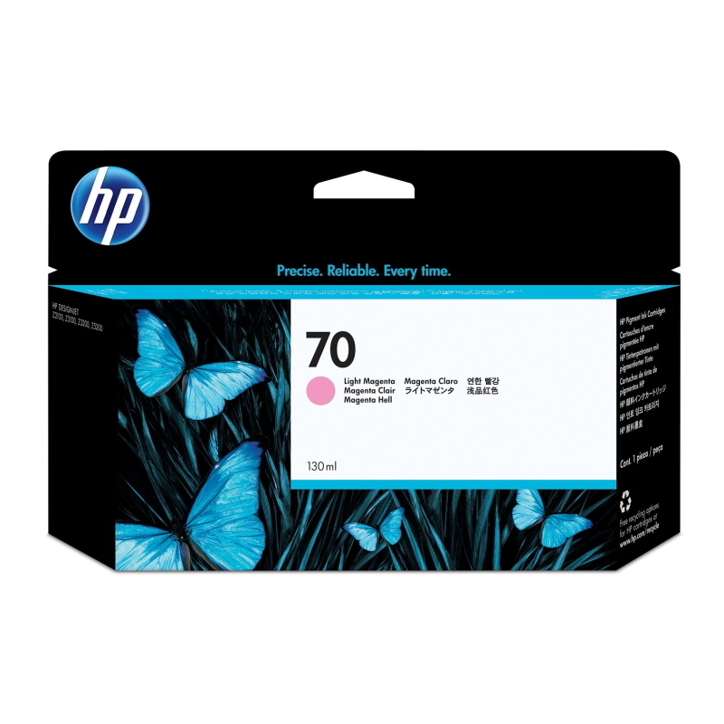 Hp cartuccia inchiostro magenta chiaro 70, 130 ml