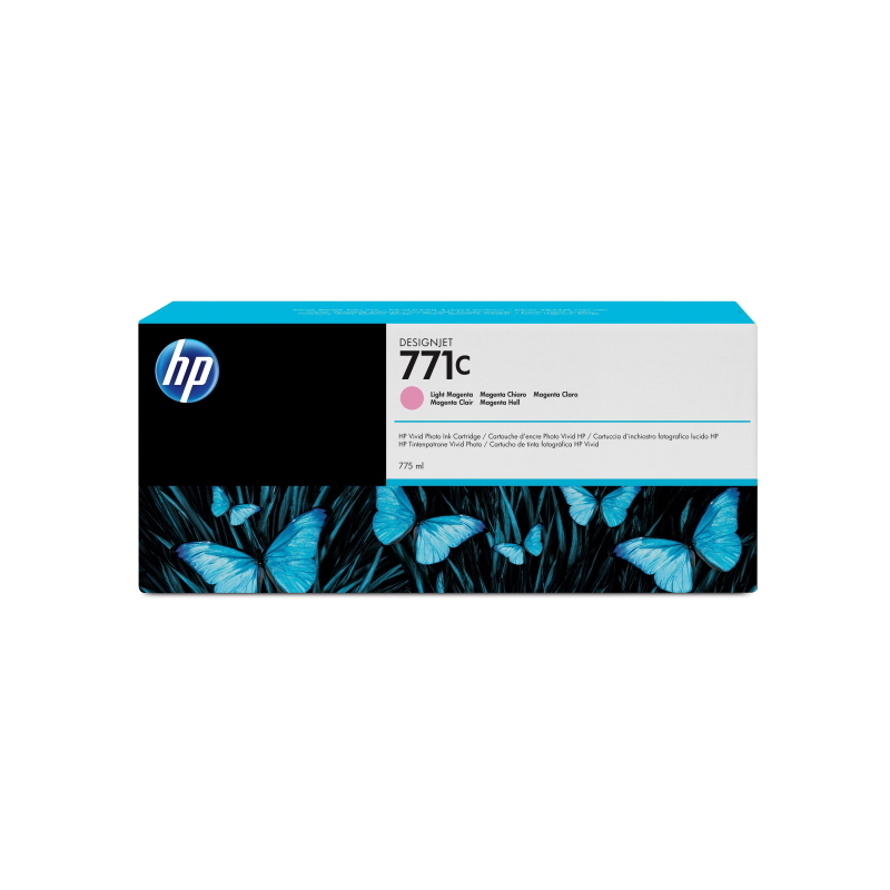 Hp cartuccia inchiostro magenta chiaro designjet 771c, 775 ml Hp cartuccia inchiostro magenta chiaro designjet 771c, 775 ml