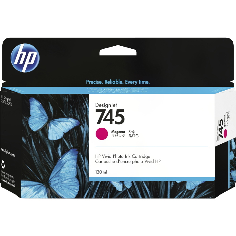 Hp cartuccia inchiostro magenta designjet 745, 130 ml Hp cartuccia inchiostro magenta designjet 745, 130 ml