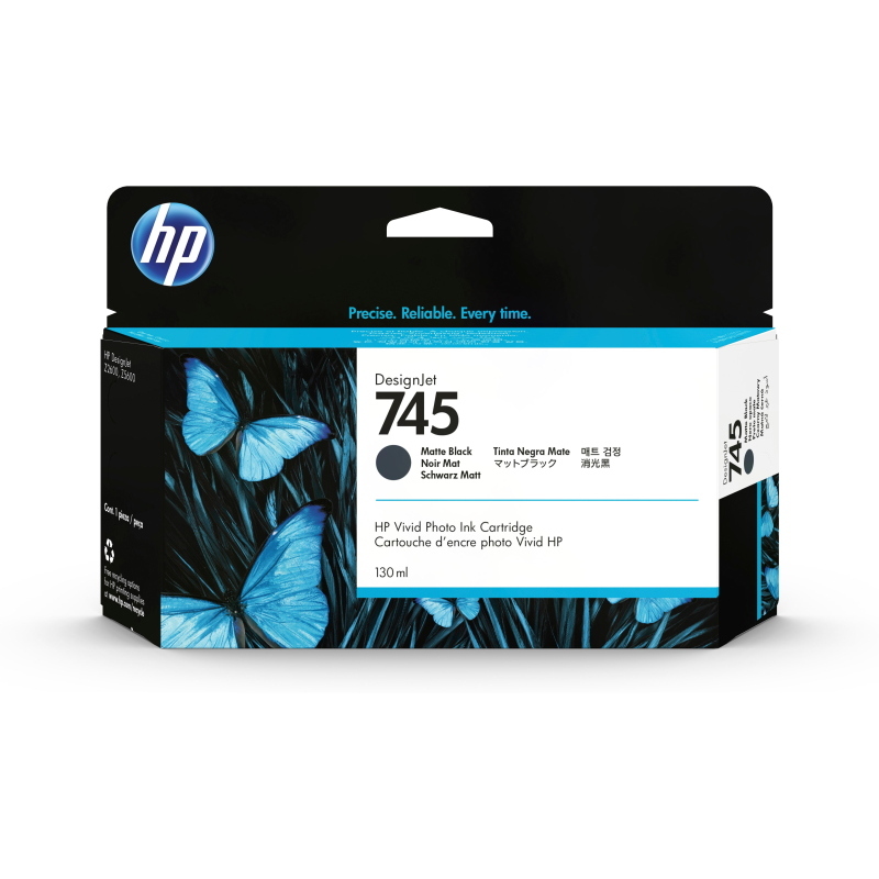 Hp cartuccia inchiostro nero opaco designjet 745, 130 ml Hp cartuccia inchiostro nero opaco designjet 745, 130 ml