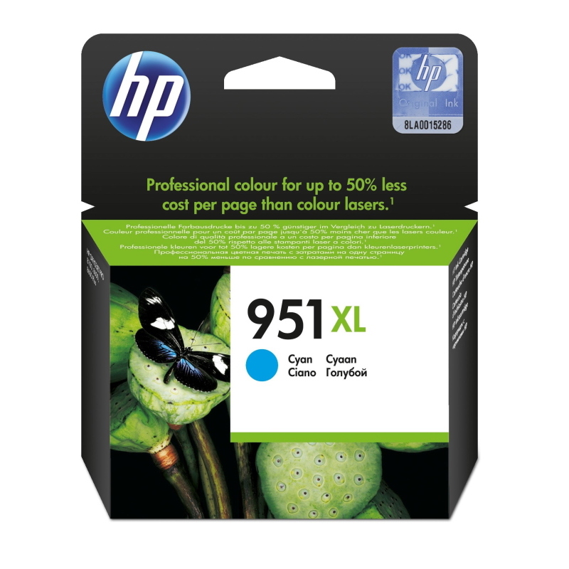 Hp cartuccia originale inchiostro ciano ad alta capacità 951xl Hp cartuccia originale inchiostro ciano ad alta capacità 951xl