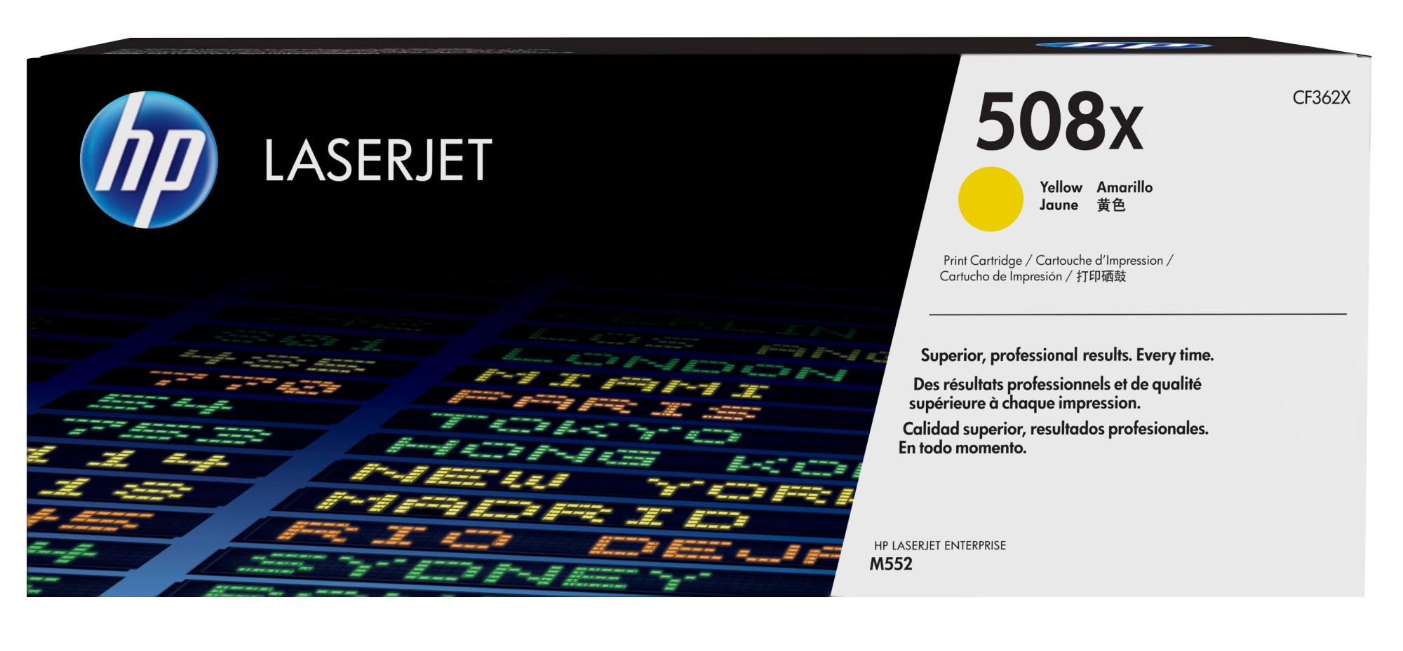 HP Cartuccia Toner giallo originale ad alta capacità LaserJet 508X HP Cartuccia Toner giallo originale ad alta capacità LaserJet 508X