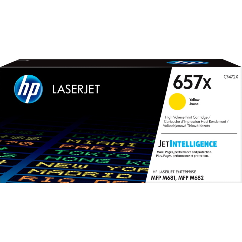 Hp cartuccia toner giallo originale ad alta capacità laserjet 657x Hp cartuccia toner giallo originale ad alta capacità laserjet 657x