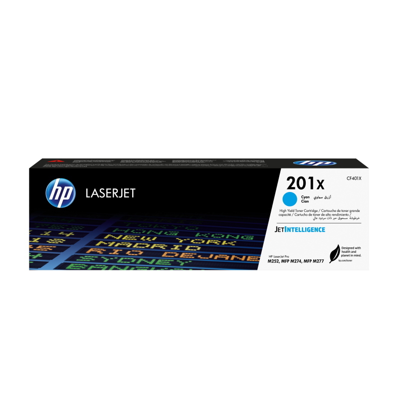 Hp cartuccia toner originale ciano ad alta capacità laserjet 201x