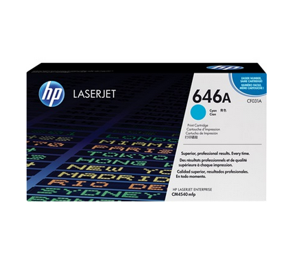 HP Cartuccia Toner originale ciano LaserJet 646A