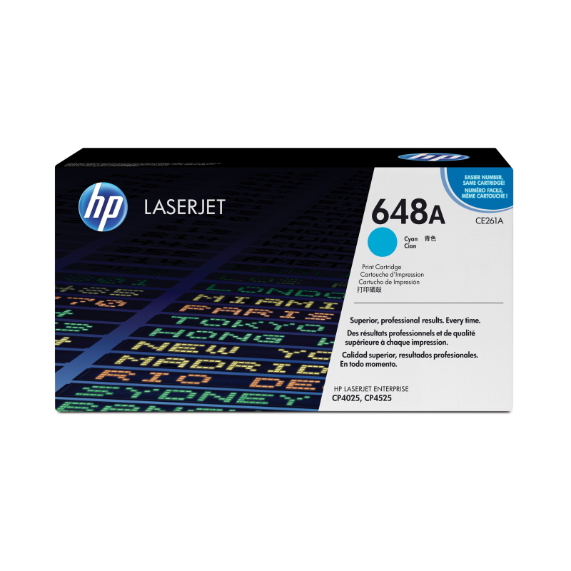 Hp cartuccia toner originale ciano laserjet 648a