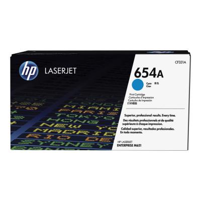HP Cartuccia Toner originale ciano LaserJet 654A
