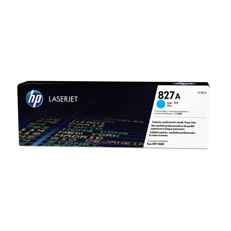 Hp cartuccia toner originale ciano laserjet 827a Hp cartuccia toner originale ciano laserjet 827a