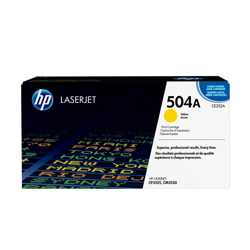 Hp cartuccia toner originale giallo laserjet 504a