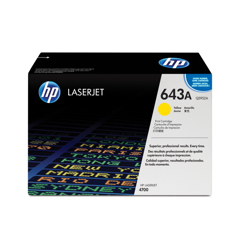 Hp cartuccia toner originale giallo laserjet 643a Hp cartuccia toner originale giallo laserjet 643a