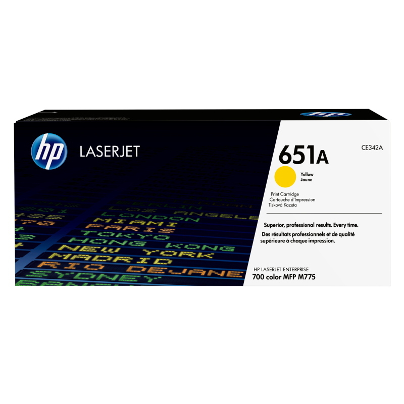 Hp cartuccia toner originale giallo laserjet 651a
