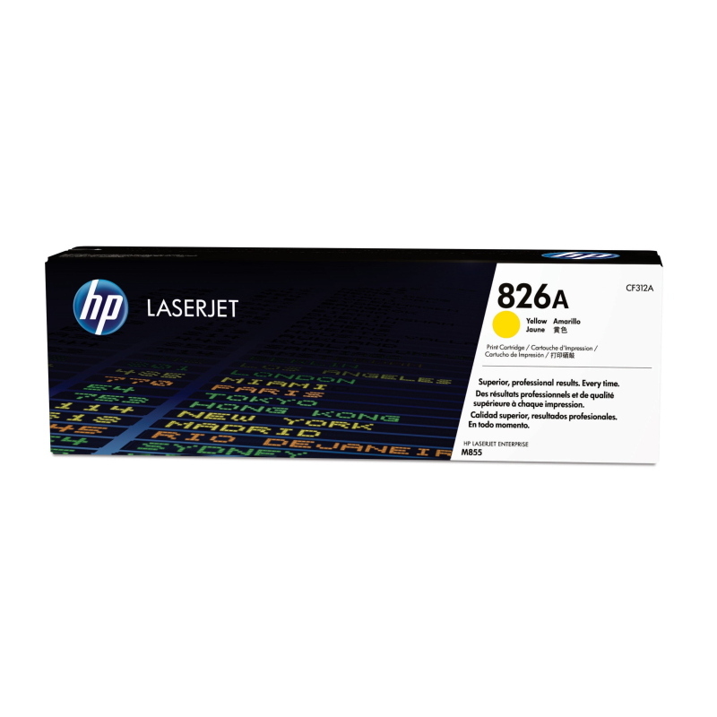 Hp cartuccia toner originale giallo laserjet 826a