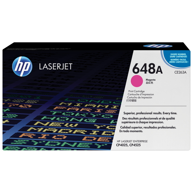 Hp cartuccia toner originale magenta laserjet 648a