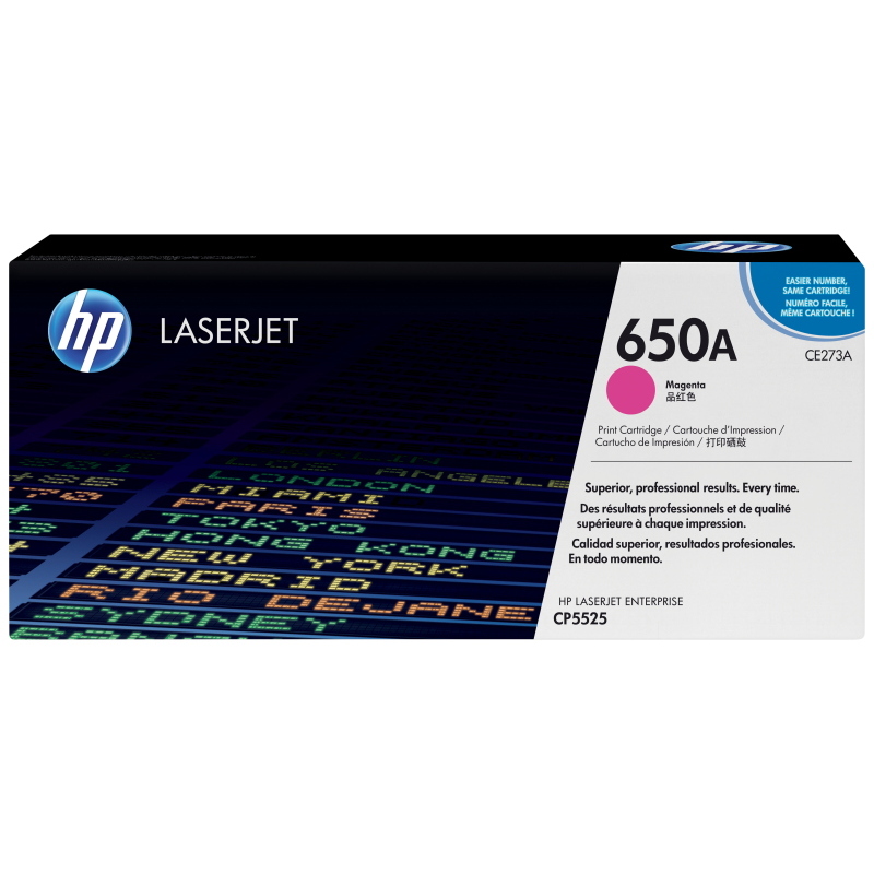 Hp cartuccia toner originale magenta laserjet 650a Hp cartuccia toner originale magenta laserjet 650a