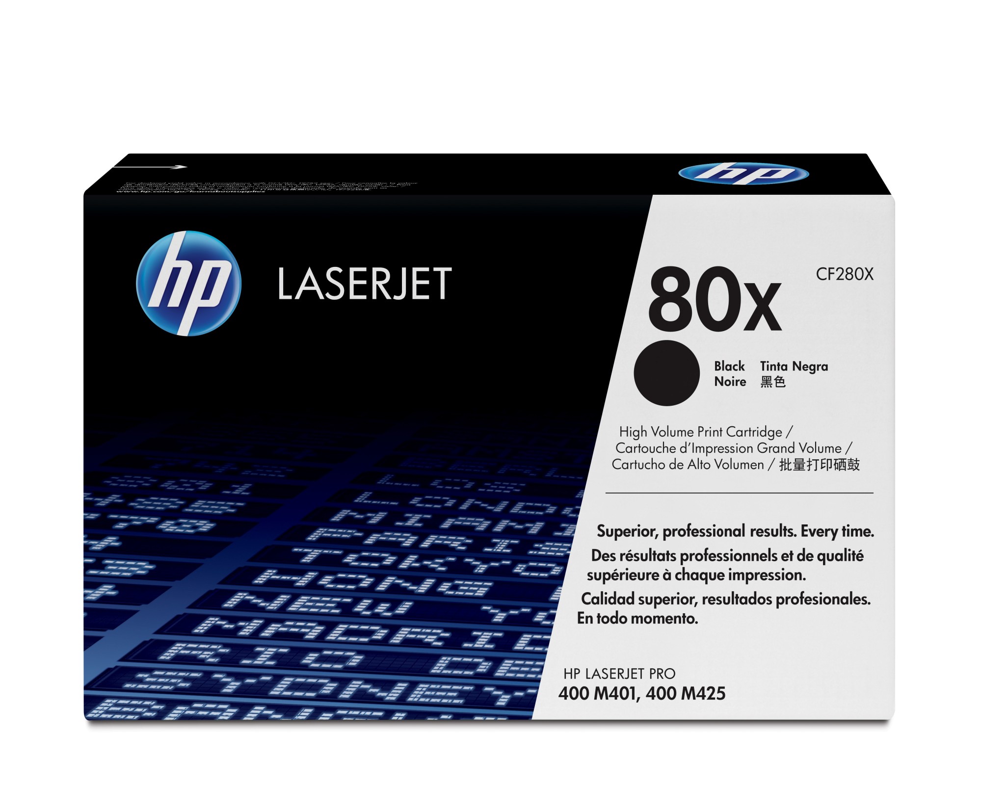 HP Cartuccia Toner originale nero ad alta capacità LaserJet 80X HP Cartuccia Toner originale nero ad alta capacità LaserJet 80X