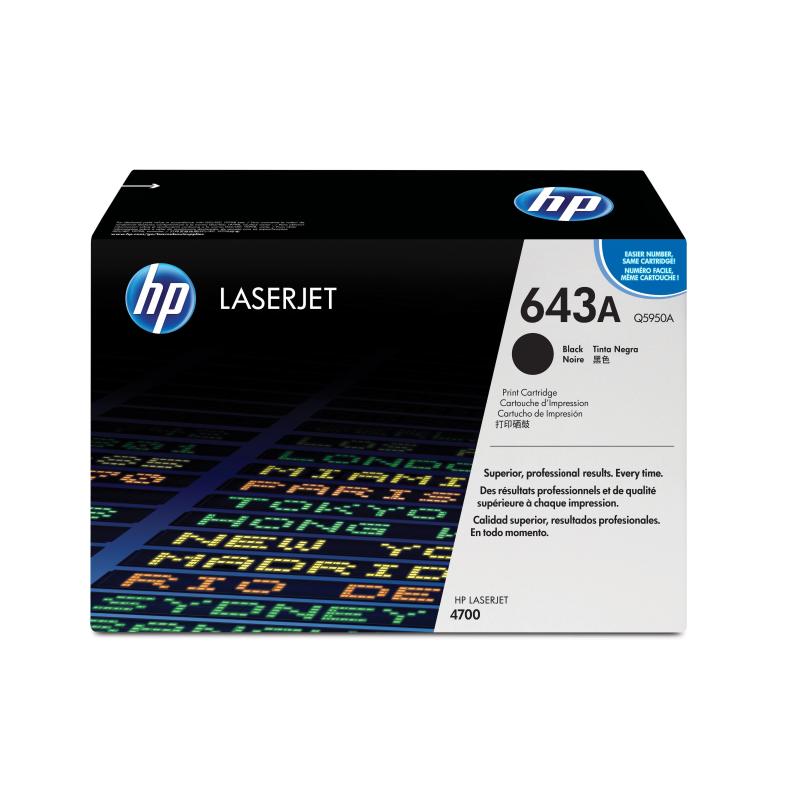 Hp cartuccia toner originale nero laserjet 643a Hp cartuccia toner originale nero laserjet 643a