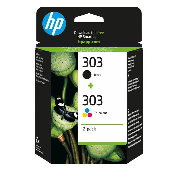 Hp Confezione Da 2 Cartucce Di Inchiostro nero/in Tricromia Originali 303 3YM92AE#LS1