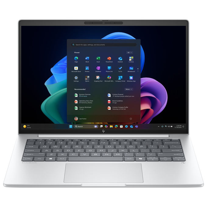 Hp, EliteBook 8 G1i, Notebook, 16 Pollici, Intel Core Ultra 7, 512 GB SSD, Argento