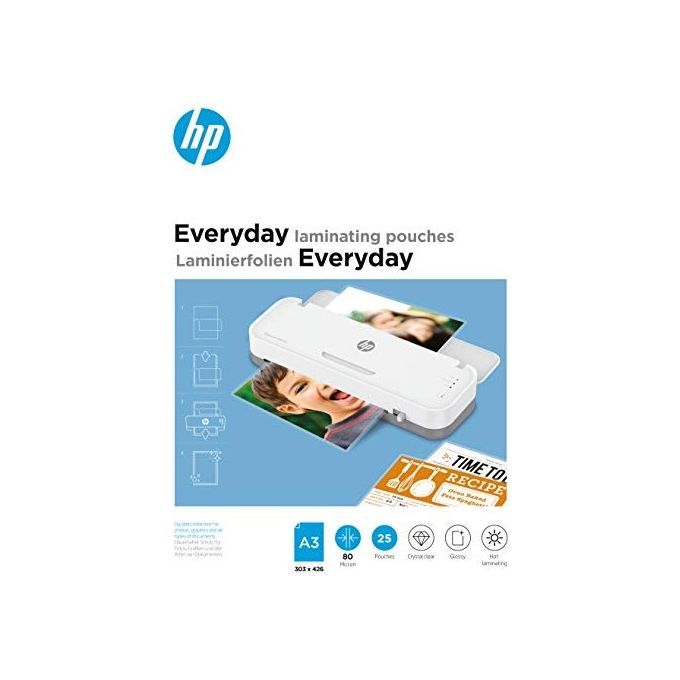 HP Everyday Fogli di Laminazione A3 80 Micron 25 Pezzi