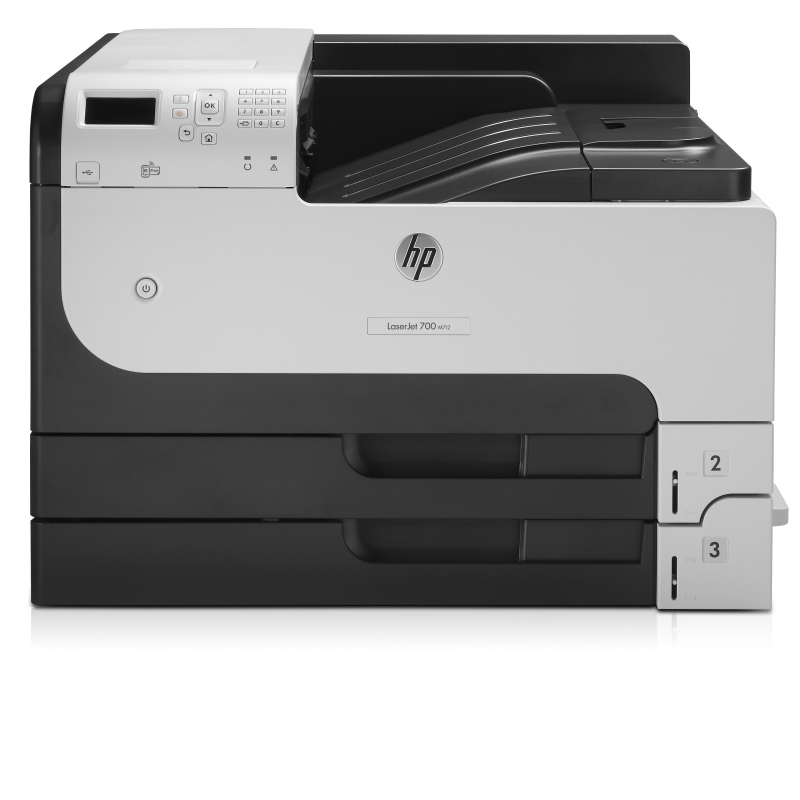 Hp laserjet enterprise 700 stampante m712dn, bianco e nero, stampante per aziendale, stampa, porta usb frontale, stampa