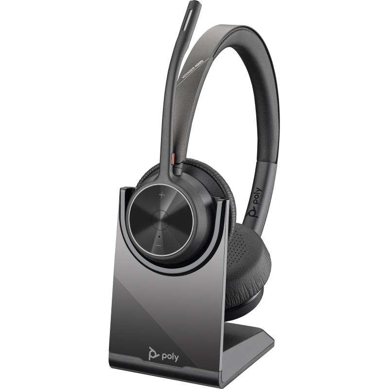 Hp poly voyager 4320 usb-c headset + bt700 dongle + charging stand