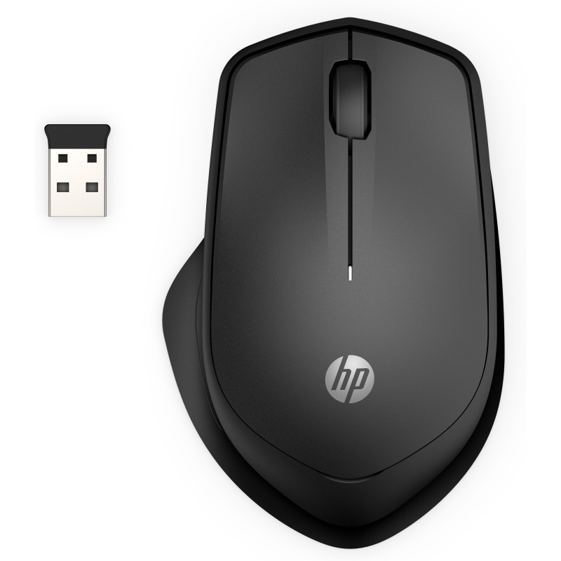 HP SILENT 280M, Collegamento Wireless, Ingresso: Otticamente a mezzo LED, Scrolling 2 direzioni, Risoluzione max 1200 dpi, forma ergonomica