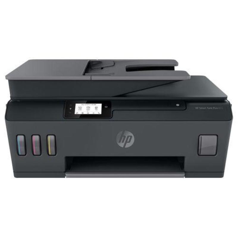 Hp smart tank plus 655 aio (y0f74a) stampante multifunzione a4 con serbatoio di inchiostro ad alto volume di stampa, scansione, copia, fax, adf, wireless, hp smart, nero