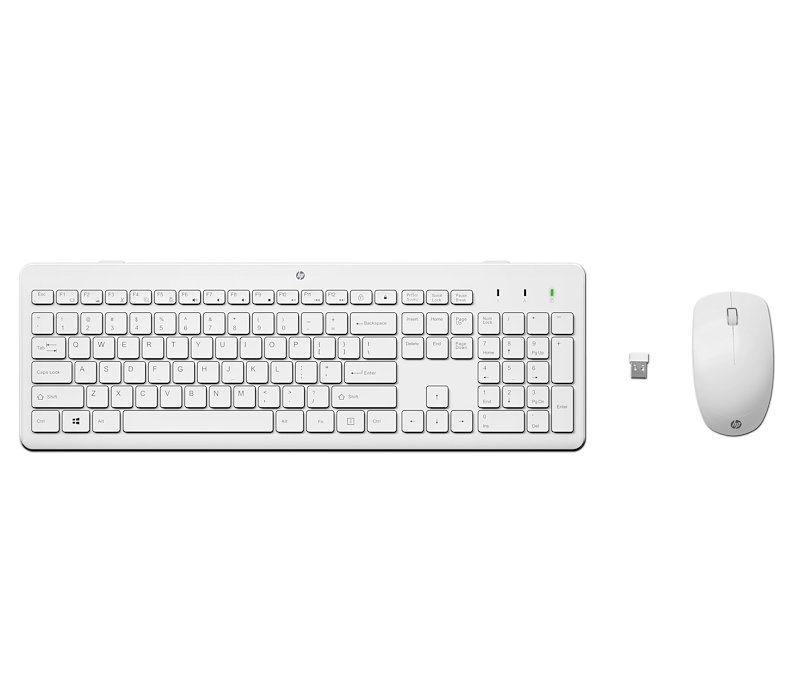 Hp - Tastiera E Mouse Wireless 230-bianco