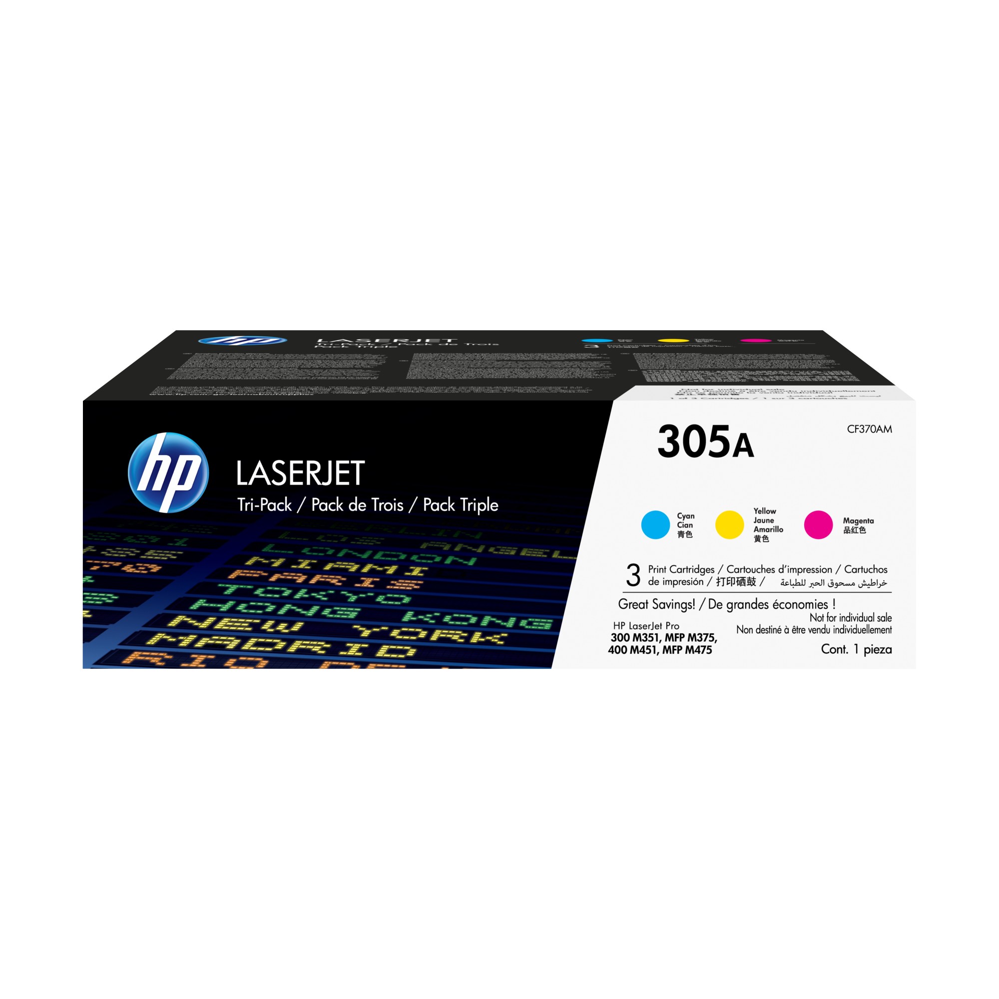 Hp - Toner 305a Combo Pack C/m/y-ciano, Magenta, Giallo