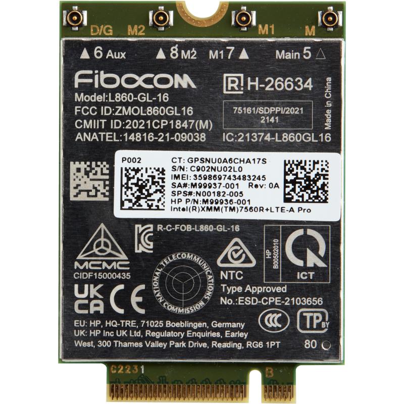 Hp wwan xmm 7560 lte-advance