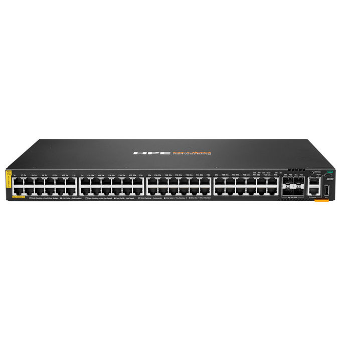 HPE Aruba Networking CX 6200F JL727B#ABB Switch 48G PoE 370W 4SFP+ HPE Aruba Networking CX 6200F JL727B#ABB Switch 48G PoE 370W 4SFP+