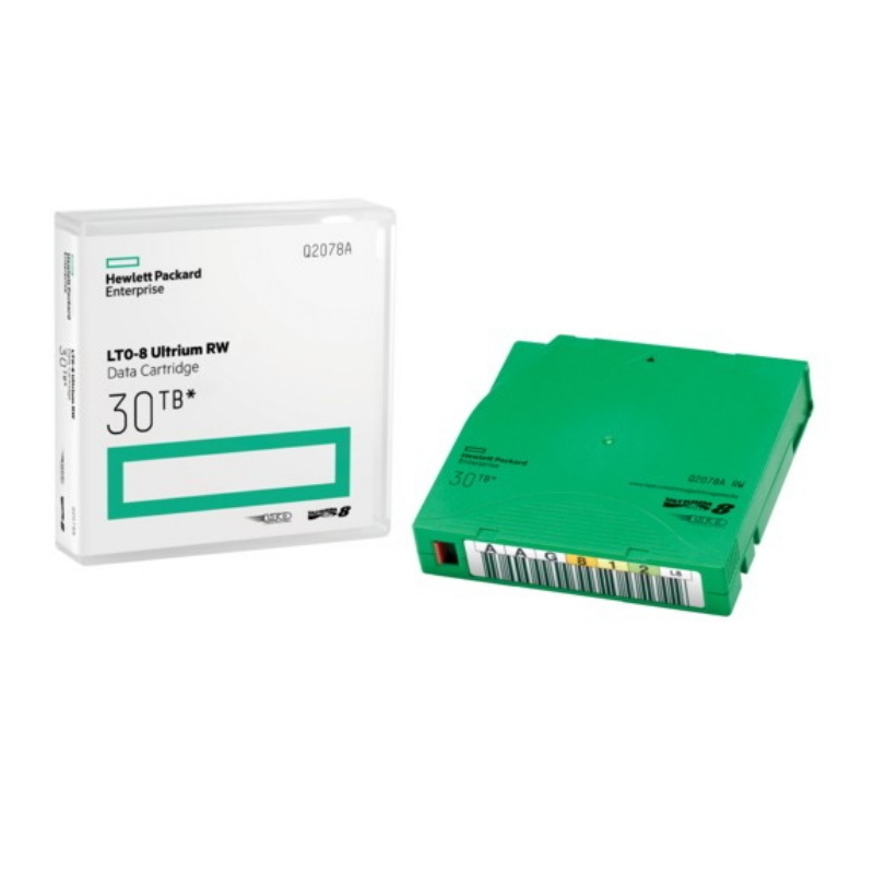 Hpe lto-8 ultrium 30tb rw data cartridge nastro dati vuoto 12 tb 1,26 cm