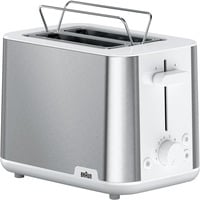 HT 1510 8 2 fetta/e 900 W Acciaio inox, Bianco, Tostapane