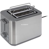 HT 1510 GY 6 2 fetta/e 900 W Grigio, Acciaio inox, Tostapane