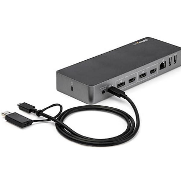 HUB 10 in 1 Docking station USB C e USB A Grey DK30C2DPPDUE