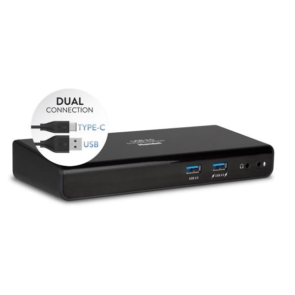 HUB 12 in 1 Docking Station Usb 3.0 Black HDOCKS300TC