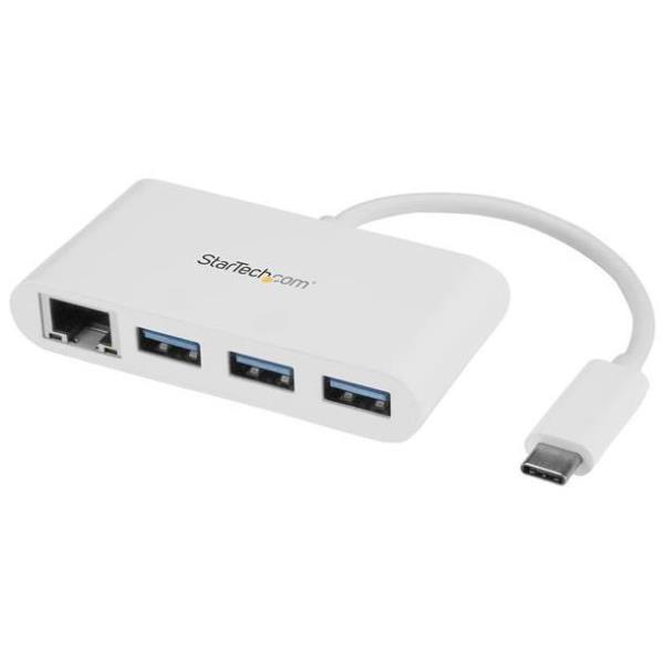 HUB 2 in 1 Mini Dock USB C con Ethernet White HB30C3A1GEA