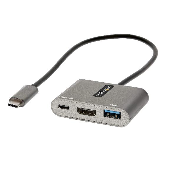 HUB 3 in 1 Docking Station USB C Grey CDP2HDUACP2