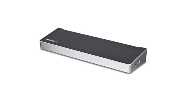 HUB 6 in 1 Dock Usb C Triplo Display Pd 100W Black e Silver DK30CH2DEPUE