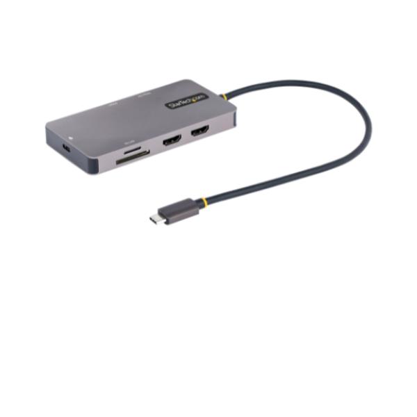 HUB 8 in 1 Docking Station Usb C Grigio 120B USBC MULTIPORT