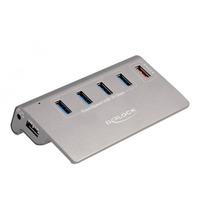 Hub USB 10 Gbps con 4 porte USB tipo A + 1 porta di ricarica rapida