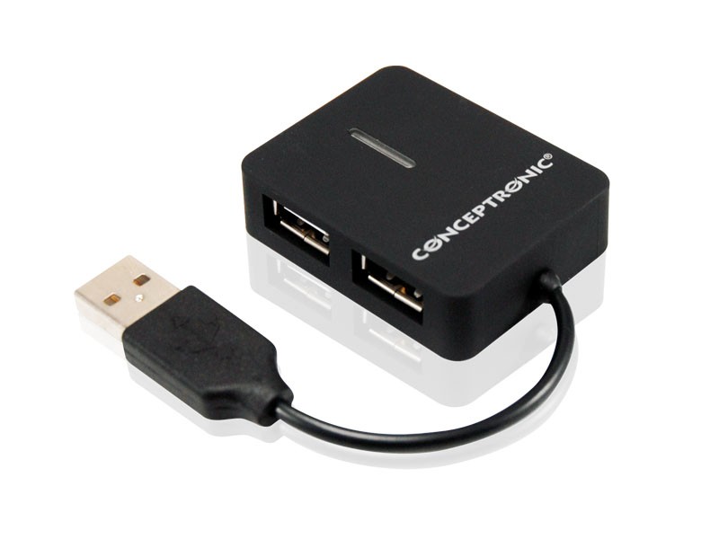 Hub Usb 2.0 4 Porte Bk (Da Viaggio) 4*Usb A Design Compatto