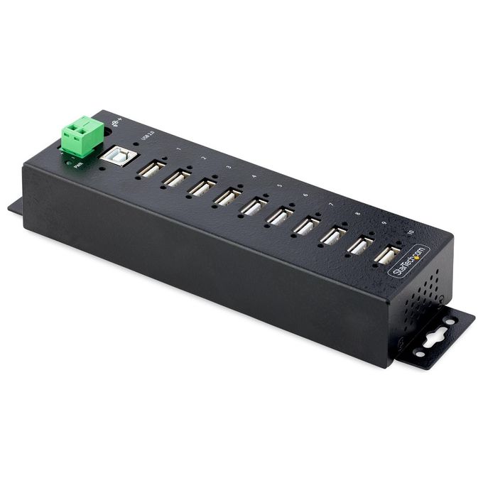 Hub USB 2.0 Industriale Black 10 porte USB210AIND USB A HUB