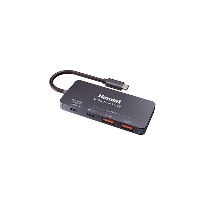 Hub USB 3.2 Black 4 porte XHUB 432C 10G Y