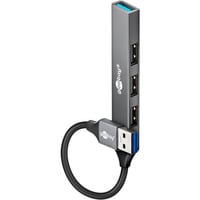 Hub USB sottile a 4 porte, USB-A a USB-A, USB 3.2