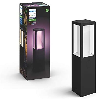 Hue White And Color Ambiance Impress Piedistallo Smart Per Esterni, 8w, Nero - Philips Hue White And Color Ambiance Impress Piedistallo Smart Per Esterni, 8w, Nero - Philips