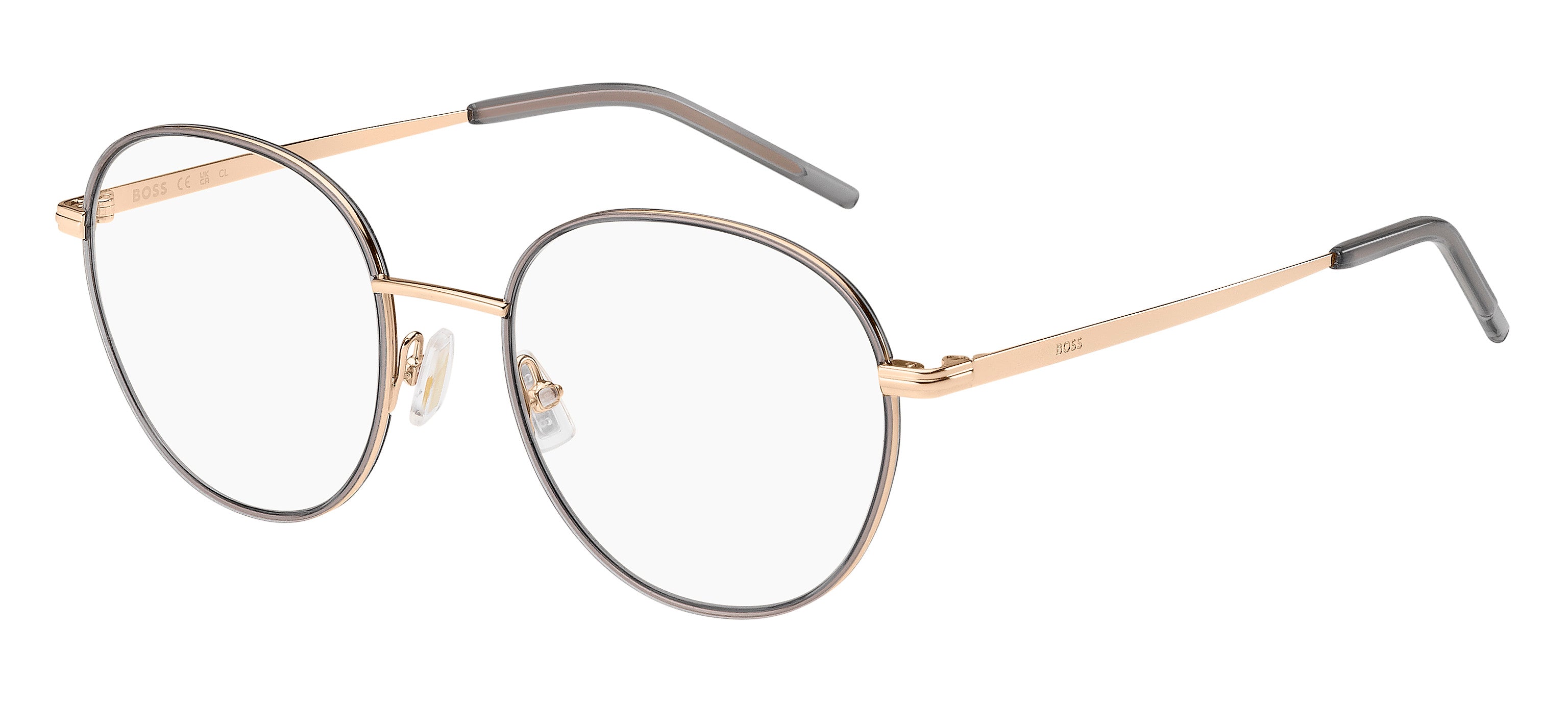 Hugo Boss Donna Hugo Boss BOSS 1594 2F7 Montature da vista Metallo Oro / Grigio Rotonda Hugo Boss Donna Hugo Boss BOSS 1594 2F7 Montature da vista Metallo Oro / Grigio Rotonda